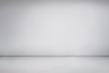 White empty photo studio, gray background Royalty Free Stock Photo