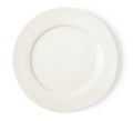 White empty plate on white background