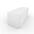 White empty rectangular package Royalty Free Stock Photo