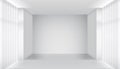 White empty room interior