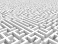 White endless maze.