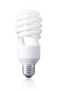 White energy saving bulb Royalty Free Stock Photo