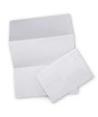 White envelope with folded sheet for correspondence Royalty Free Stock Photo