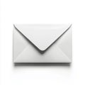 White Envelope on Plain Background Royalty Free Stock Photo