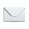 White Envelope on Plain Background Royalty Free Stock Photo