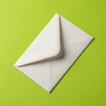 Flap partially open, showcasing its crisp, clean lines. The green backgrou Royalty Free Stock Photo