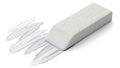 A white er eraser on a white surface (ai generated) Royalty Free Stock Photo