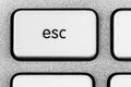 White ESC button Royalty Free Stock Photo