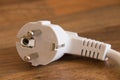 White european ac plug for electricity Royalty Free Stock Photo