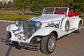 White excalibur car Royalty Free Stock Photo