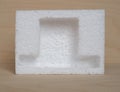 white expanded polystyrene plastic texture background
