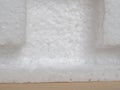 white expanded polystyrene plastic texture background