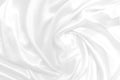White fabric background abstract with waves. soft focus