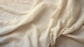 Draped White Linen Background In Flowing Fabrics Style