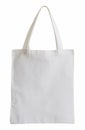 White fabric bag isolated on white Royalty Free Stock Photo