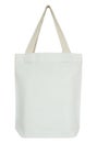 White fabric bag on white Royalty Free Stock Photo