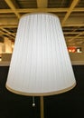 White fabric structure on lamp light. open by pulling chain for start bright. beauty furniture for interior house. no people.