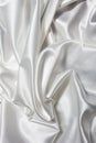 White fabric satin pattern abstract background studio shot Royalty Free Stock Photo