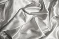 White fabric satin pattern abstract background studio shot Royalty Free Stock Photo