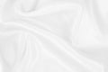 White fabric texture background, detail of silk or linen pattern Royalty Free Stock Photo