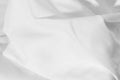 White fabric texture background,Soft waves,Space for text or book design and web text Royalty Free Stock Photo