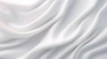The white fabric that is wavy and curved to look beautiful by Generative AI