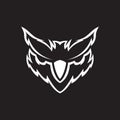 White face owl modern logo design vector graphic symbol icon illustration creative idea Royalty Free Stock Photo