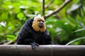 White-faced Saki Monkey Royalty Free Stock Photo