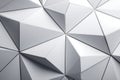 White faceted surface. abstract geometric 3D texture Royalty Free Stock Photo