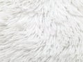 White fake fur textured rug