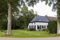 White farm house The Netherlands Royalty Free Stock Photo