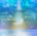 White feather falls on water wallpaper, purity, innocence, spirit world