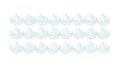 White Feather Pattern Vector Texture, vector design Generative AI Royalty Free Stock Photo