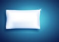 White feather pillow against