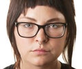 White Female with Nose Ring Royalty Free Stock Photo