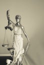 Woman statue symbol of justice Themis