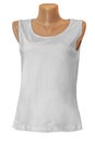 White female t-shirt put on a mannequin, isolated Royalty Free Stock Photo