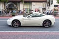 White Ferrari in Shibuya,Tokyo