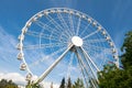 White ferris wheel against blue sky Royalty Free Stock Photo