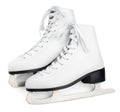 White figure skates Royalty Free Stock Photo