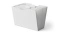 White file folder isolated on white background Royalty Free Stock Photo