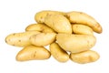 White fingerling potatoes isolated on white Royalty Free Stock Photo