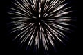 White fireworks with blue sparks on an isolated black background for design decoration of the holidays, the new year, as well as i Royalty Free Stock Photo