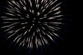 white fireworks with blue sparks on an isolated black background for design decoration of the holidays, the new year, as well as i