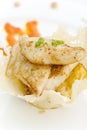 White fish and pinapple Royalty Free Stock Photo