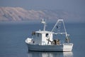 White fishing boat Royalty Free Stock Photo