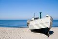 White fishing boat. Royalty Free Stock Photo