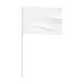 Waving white flag template.