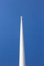 White flagpole Royalty Free Stock Photo