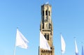 White flags in Bruges, Flanders